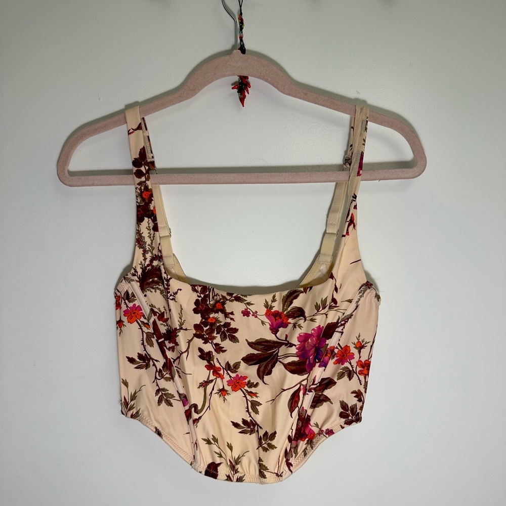 Urban Outfitters Out from Under Love Corset Bustier Crop Top size L New